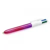 BIC 4 Couleurs Shine Gradient - Stylo à bille 4 couleurs - rose irisé