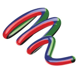 BIC 4 Couleurs Smooth Pro - Stylo-Bille rechargeable & rétractable, pointe moyenne (1,0 mm) corps bicolore: bleu foncé et bleu clair - encre ultra douce -(*rechargeable en noir & bleu)