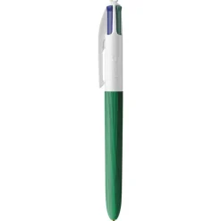 BIC 4 Couleurs WOOD - Stylo à bille 4 couleurs - corps vert
