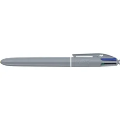 BIC - Stylo Bille 4 Couleurs Mineral Charcoal - Pointe 1 mm