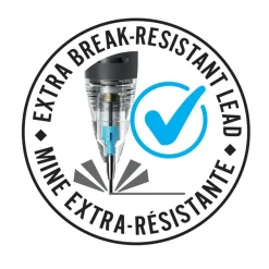 BIC Break Resistant Porte-mines avec Gomme Rétractable et Mine Infusée de Nano-Diamants