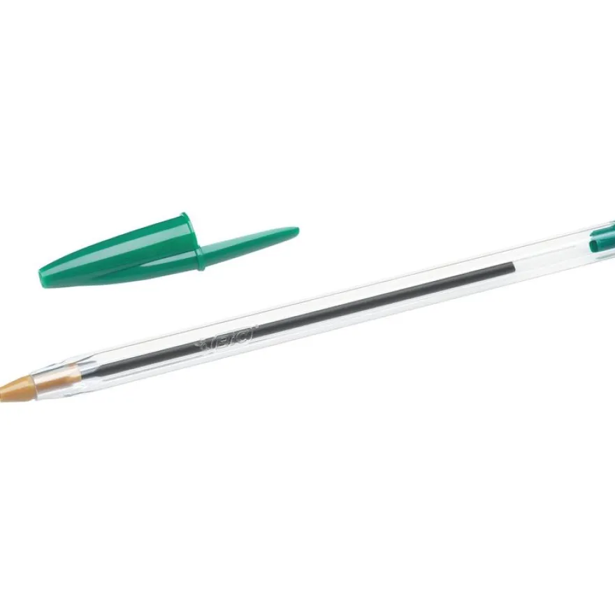 BIC Cristal - Stylo à bille - vert - 1 mm - pointe moyenne