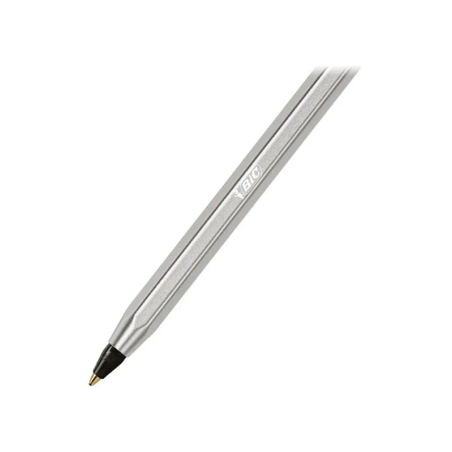 BIC Cristal Re'New - Stylo à bille noir + 2 recharges