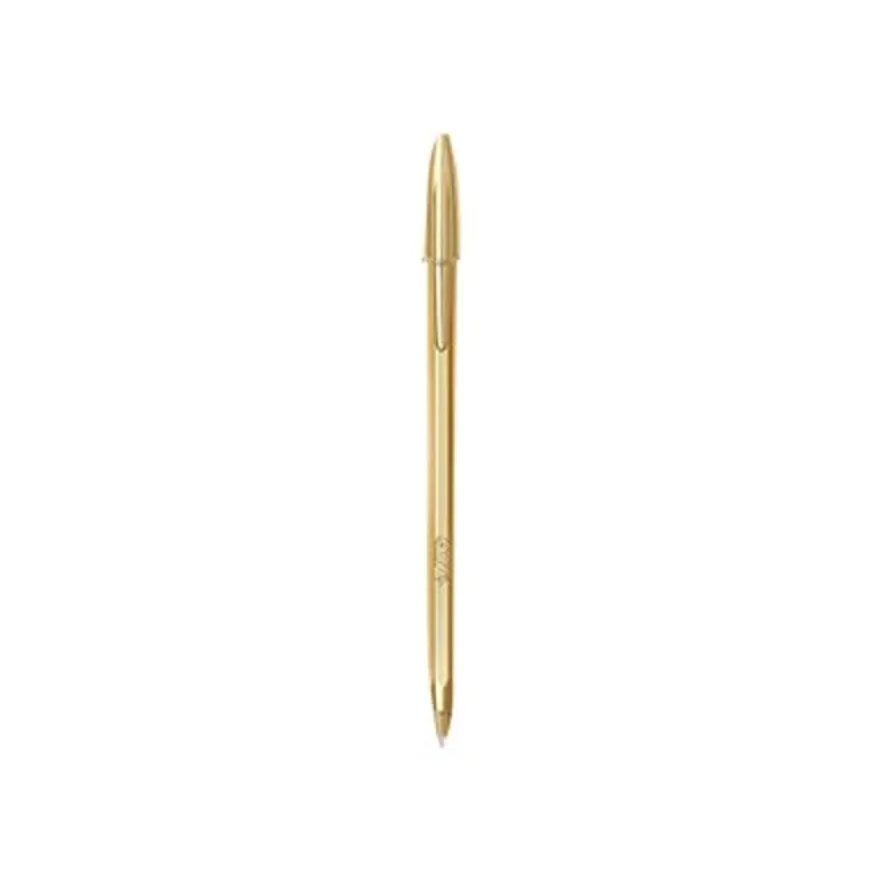 BIC Cristal Shine - Stylo à bille - bleu - corps or