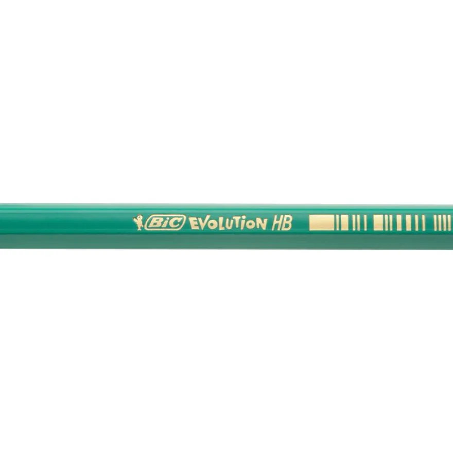 BIC ECOlutions EVOLUTION 655 - Pack de 4 Crayons à papier - HB - embout gomme