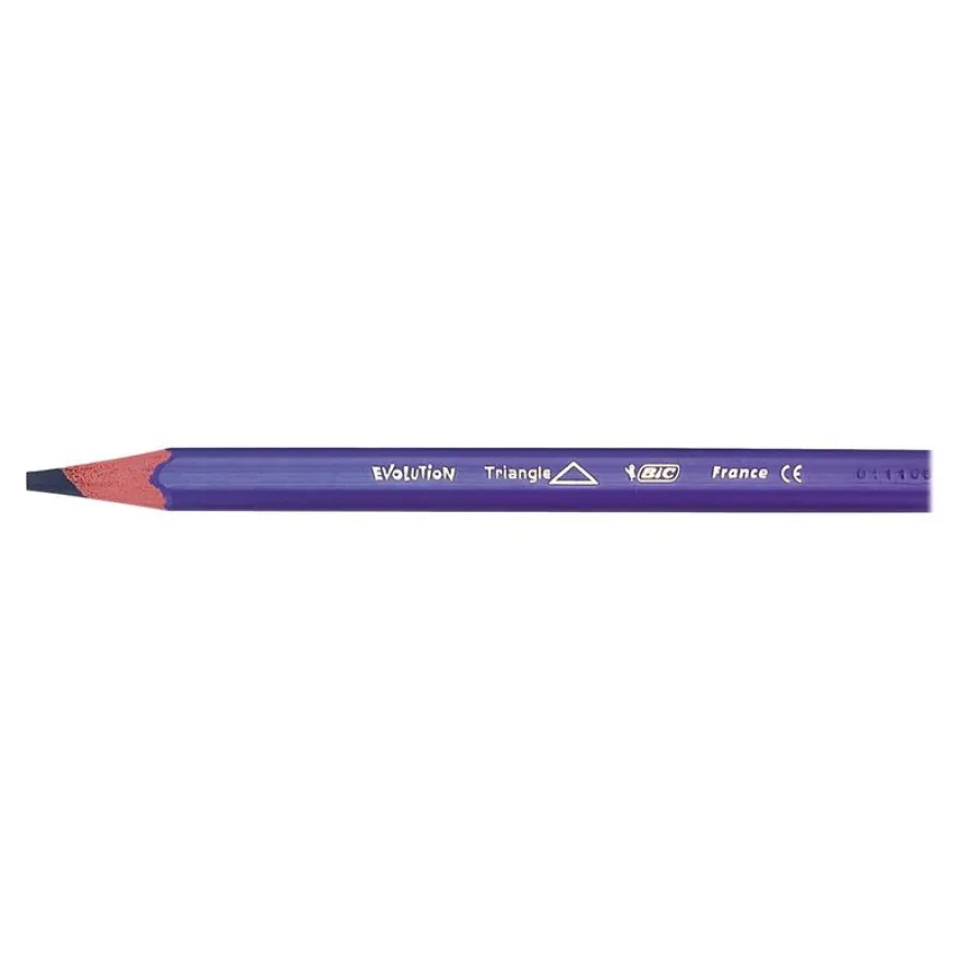 BIC Kids Evolution - 12 Crayons de couleurs triangulaires