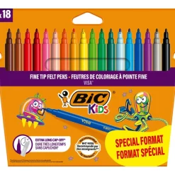 BIC Kids Visa - 18 Feutres format spécial - pointe fine