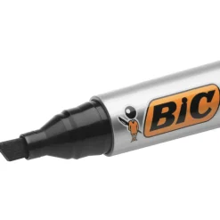 BIC MARKING 2300 - Pack de 12 marqueurs permanents - pointe biseau - noir
