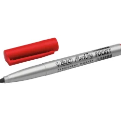 BIC MARKING Pocket 1445 - Marqueur permanent - pointe ogive - rouge