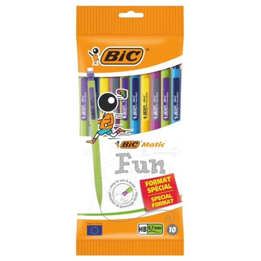 BIC Matic Combos - Pack de 10 porte mines - HB - 0,7 mm