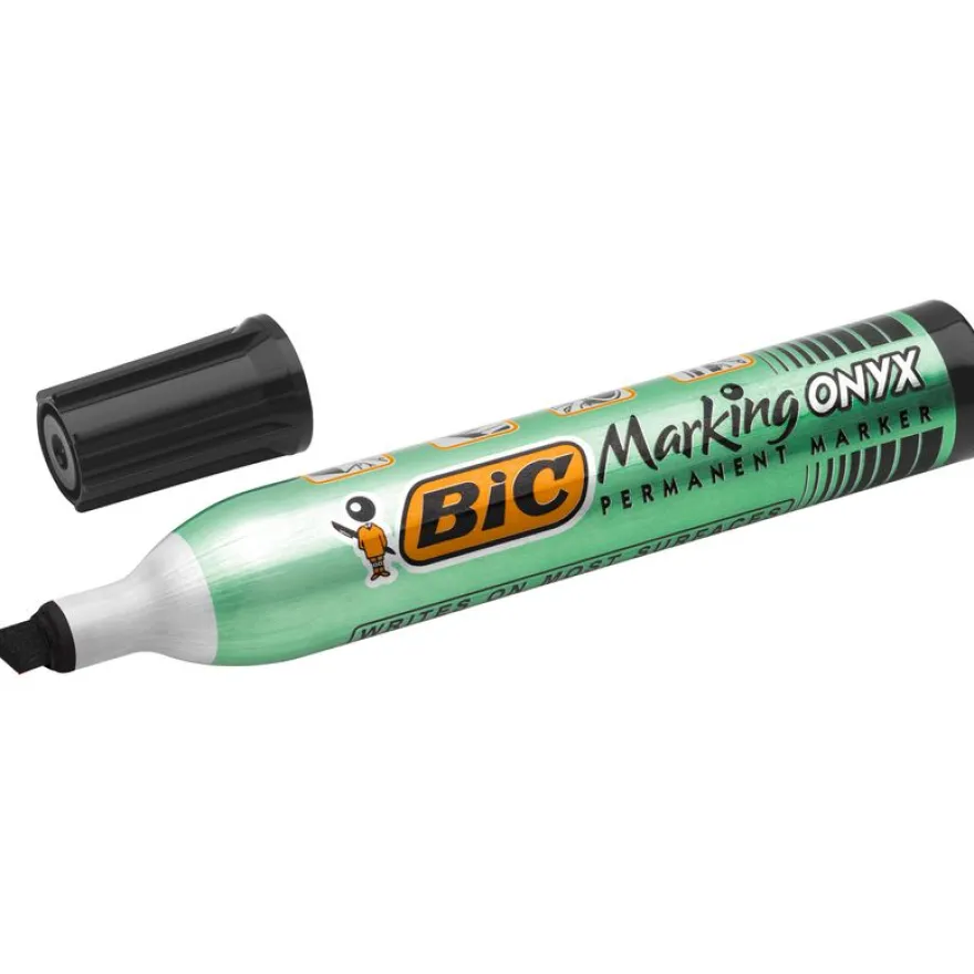BIC ONYX 1591 - Marqueur permanent - pointe biseau - noir