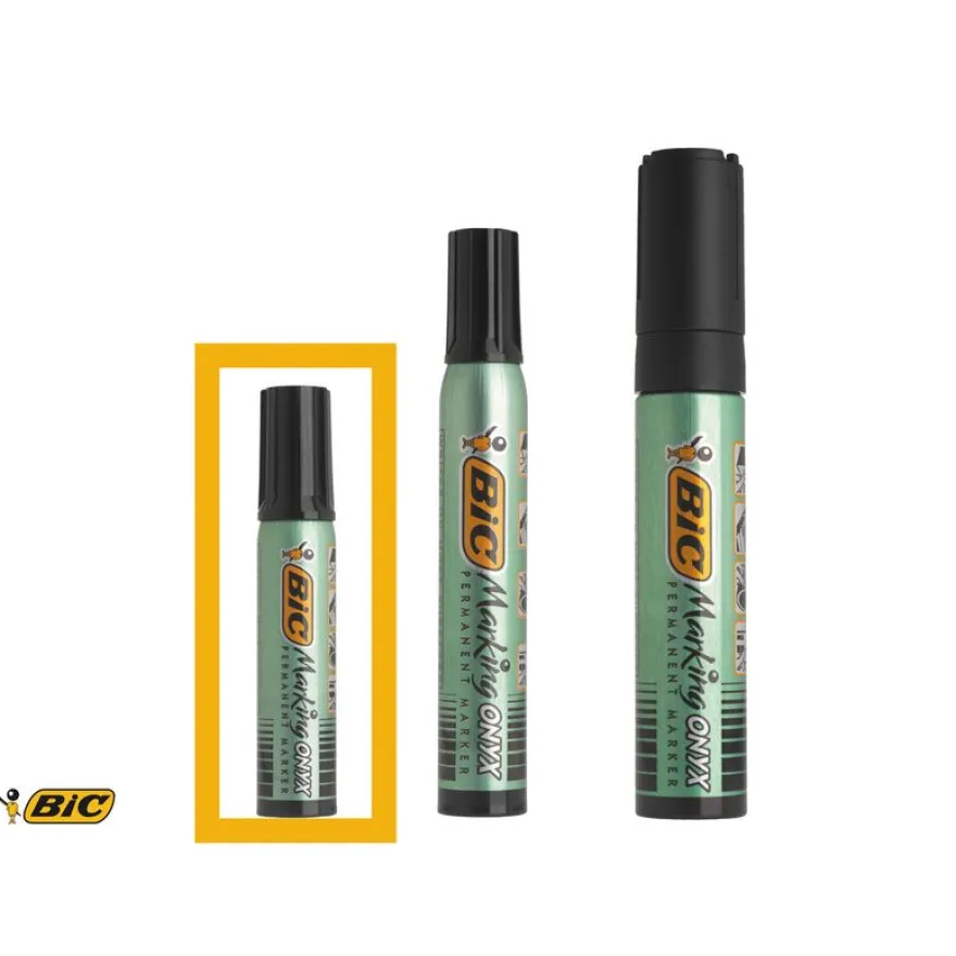 BIC ONYX 1481 - Marqueur permanent - pointe biseau - noir