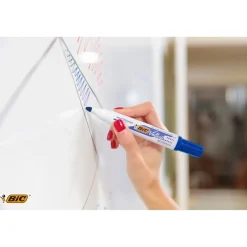 BIC VELLEDA 1701 - Marqueur effaçable - pointe ogive - bleu