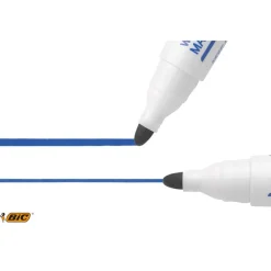 BIC VELLEDA 1701 - Marqueur effaçable - pointe ogive - bleu