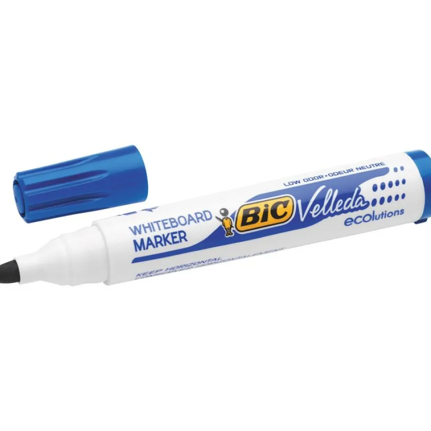 BIC VELLEDA 1701 - Marqueur effaçable - pointe ogive - bleu