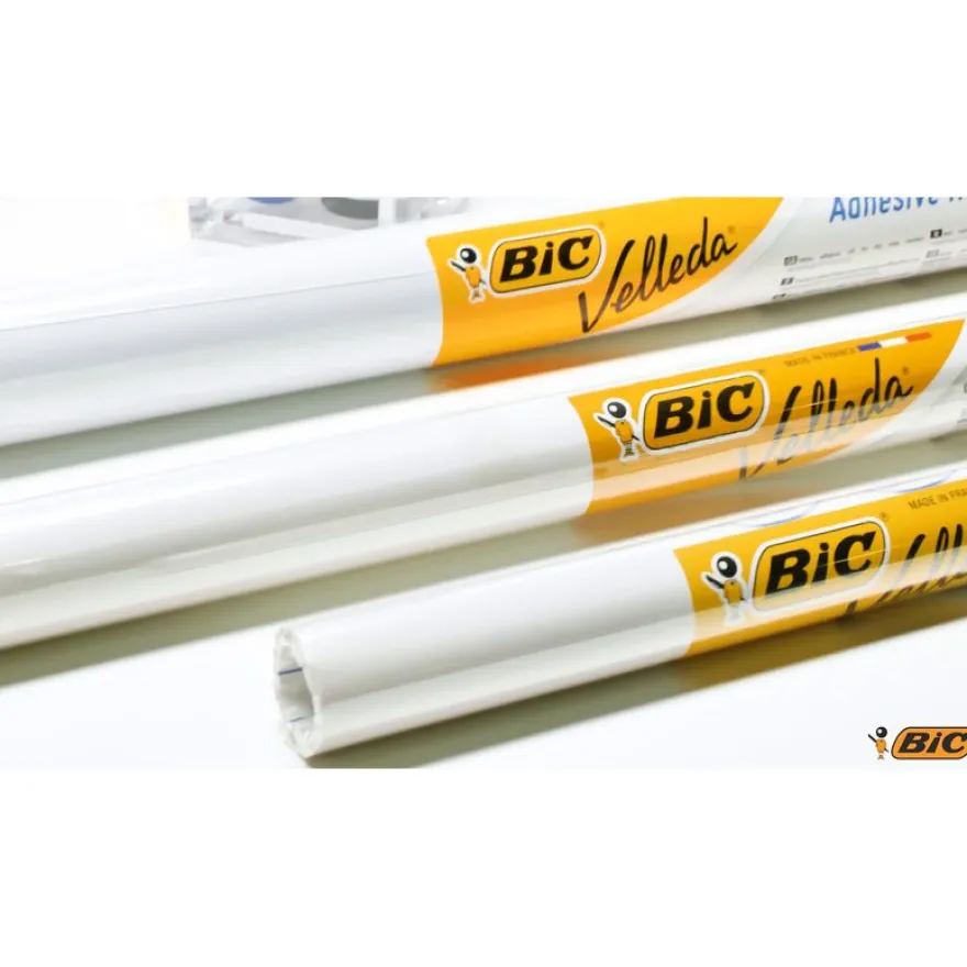BIC Velleda - Surface effaçable à sec - rouleau adhésif - 67,5 x 100 cm - blanc
