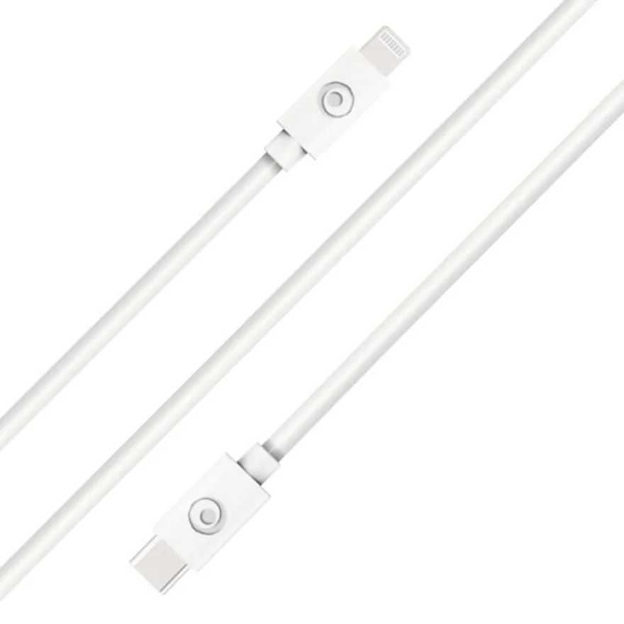 Bigben - Câble USB C/Lightning - 2m - 3A - Blanc