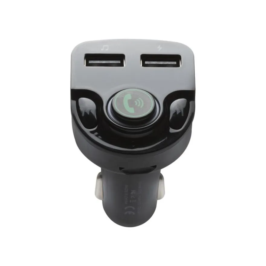 BigBen - chargeur allume cigare pour voiture avec transmetteur FM - 2 USB-A