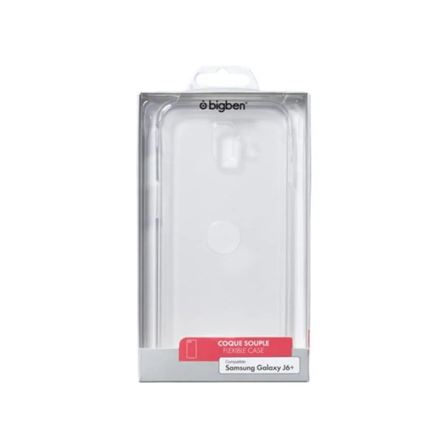 BigBen - Coque de protection pour Samsung J6+ - transparent