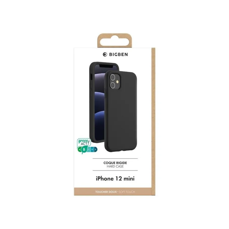 Bigben - Coque de protection pour iPhone 12 mini - noir