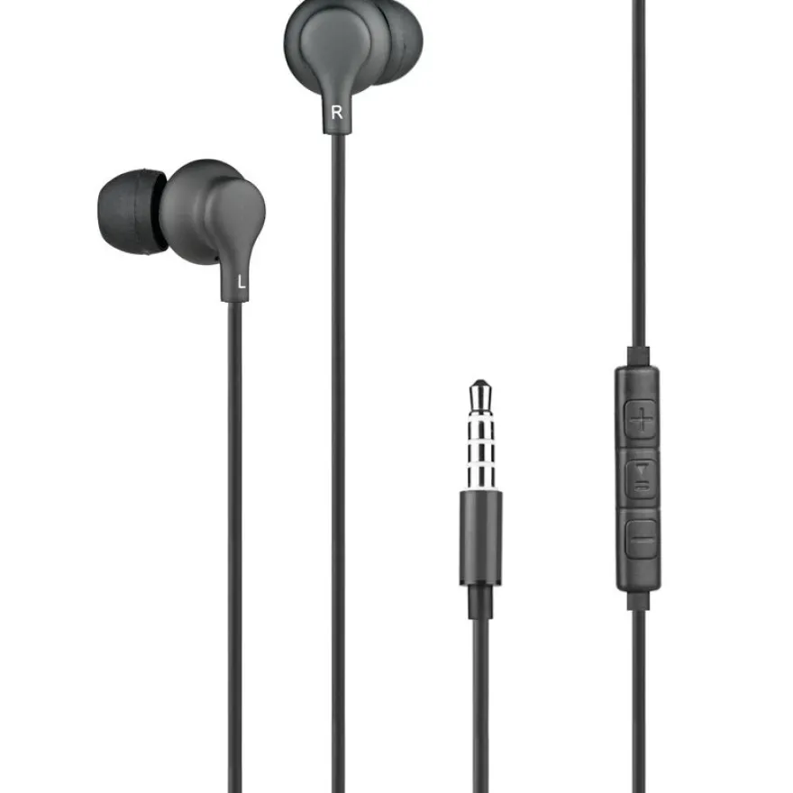 BigBen - Ecouteurs Jack 3.5 mm - intra-auri-culaire - noir