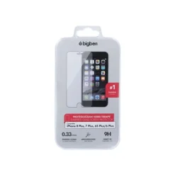 BigBen - Protection d'écran - verre trempé pour iPhone 6+/6S+/7+/8+