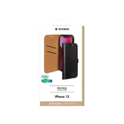 Bigben - étui folio pour iPhone 13 - noir