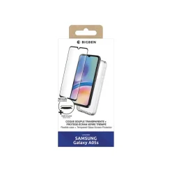 BIGBEN Connected - Coque de protection avec verre trempé - transparent