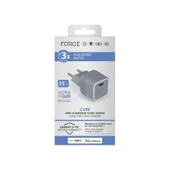 BIGBEN Connected - Adaptateur alimentation - CA / USB-C - GaN - 25 Watt - gris