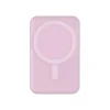 BIGBEN Connected - Banque d'alimentation - magnetic MagSafe wireless, Qi - 5000 mAh - 10 Watt - 2 connecteurs de sortie (USB, 24 pin USB-C) - rose