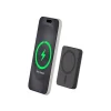 BIGBEN Connected - Banque d'alimentation - magnetic MagSafe wireless, Qi - 5000 mAh - 15 Watt (24 pin USB-C) - noir métal