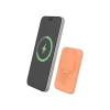 BIGBEN Connected - Batterie externe - Magsafe, Qi - 5000 mAh - 2 connecteurs de sortie (USB, USB-C) - orange