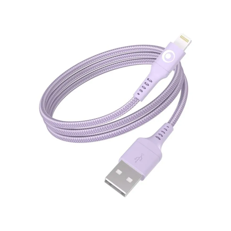 BIGBEN Connected - Câble Lightning - USB mâle pour Lightning mâle - 1.2 m - violet