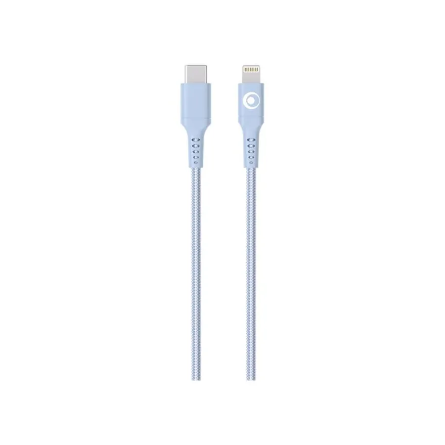 BIGBEN Connected - Câble Lightning - 24 pin USB-C mâle pour Lightning mâle - 1.2 m - bleu