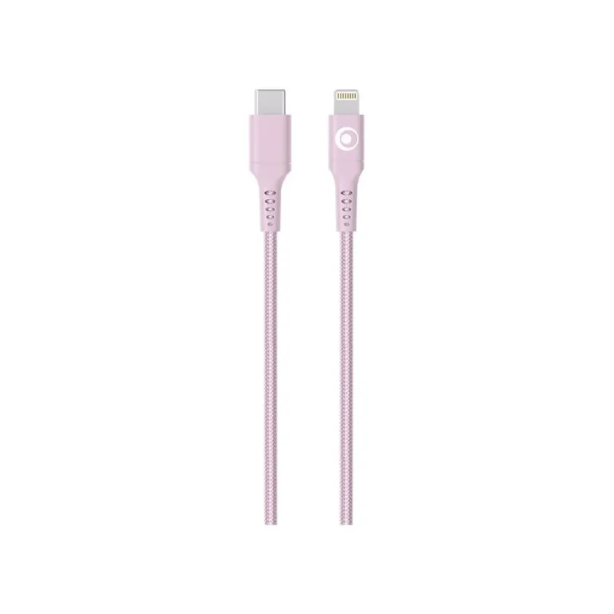 BIGBEN Connected - Câble Lightning - 24 pin USB-C mâle pour Lightning mâle - 1.2 m - rose