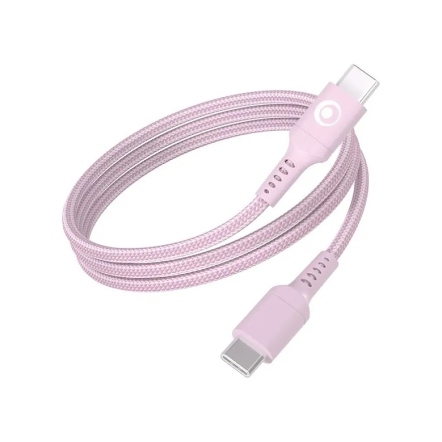 BIGBEN Connected - Câble USB-C pour 24 pin USB-C (M) - 3A/60W - 1.2 m - rose