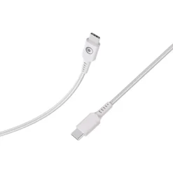 Bigben Connected - Câble USB-C vers USB-C - Tissé - 1,2m - Blanc