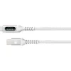 Bigben Connected - Câble USB-C vers USB-C - Tissé avec écran - 2m - Blanc