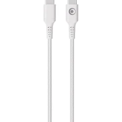 Bigben Connected - Câble USB-C vers USB-C - Tissé - 2m - Blanc