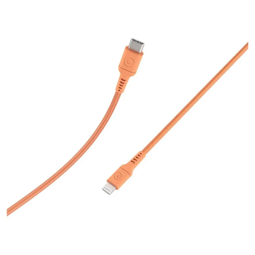 BIGBEN Connected - Câble USB - USB-C (M) pour Lightning (M) - 1.2 m - orange