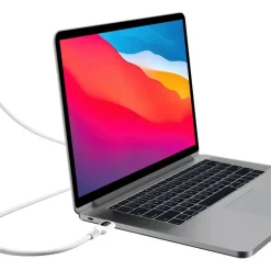 Bigben Connected - Câble USB-C vers USB-C - Tissé avec écran - 1.2m - Blanc
