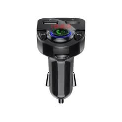 BigBen CONNECTED - Chargeur allume cigare double avec transmetteur FM - USB-A + USB-C - noir