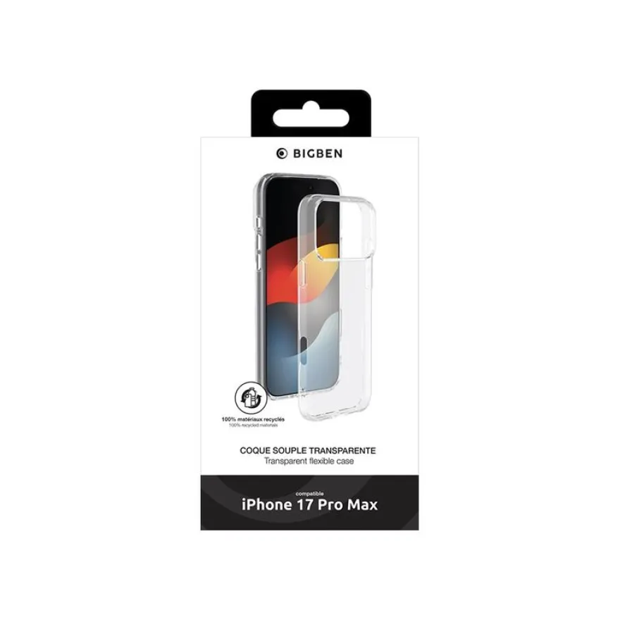 BIGBEN Connected - Coque de protection pour iPhone 17 Pro Max - transparent
