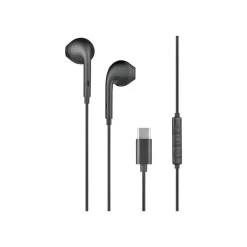 BIGBEN Connected - écouteurs USB C - avec Télécommande et Micro - Bouton Noir