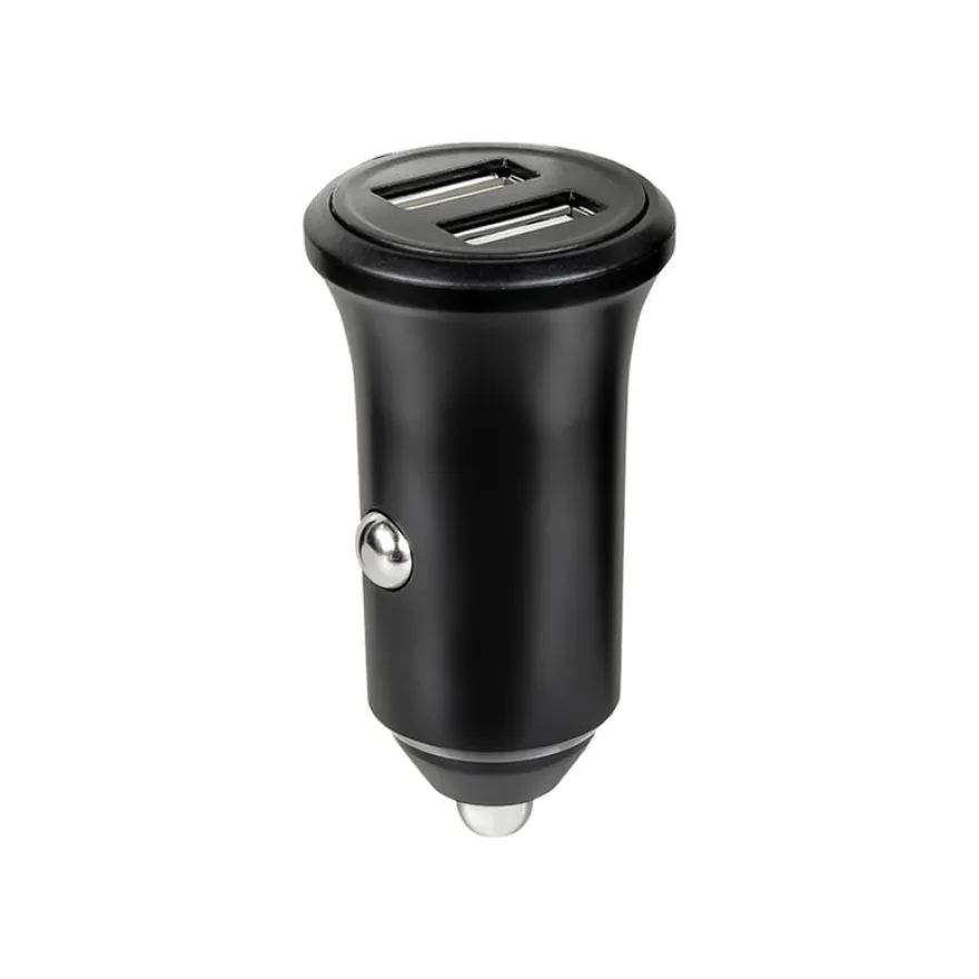 BIGBEN Connected - Double Chargeur voiture - USB A+A - 4.8A (2.4+2.4A) - FastCharge - Noir