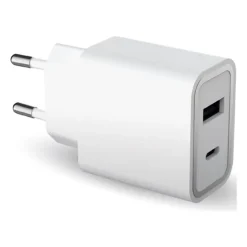 BIGBEN Connected - Force Power Lite - chargeur secteur pour smartphone - 37W (12+25W) - Power Delivery - Blanc - Garanti à vie