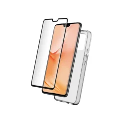 Bigben Connected - pack coque de protection + verre trempé pour Vivo V23 - transparent
