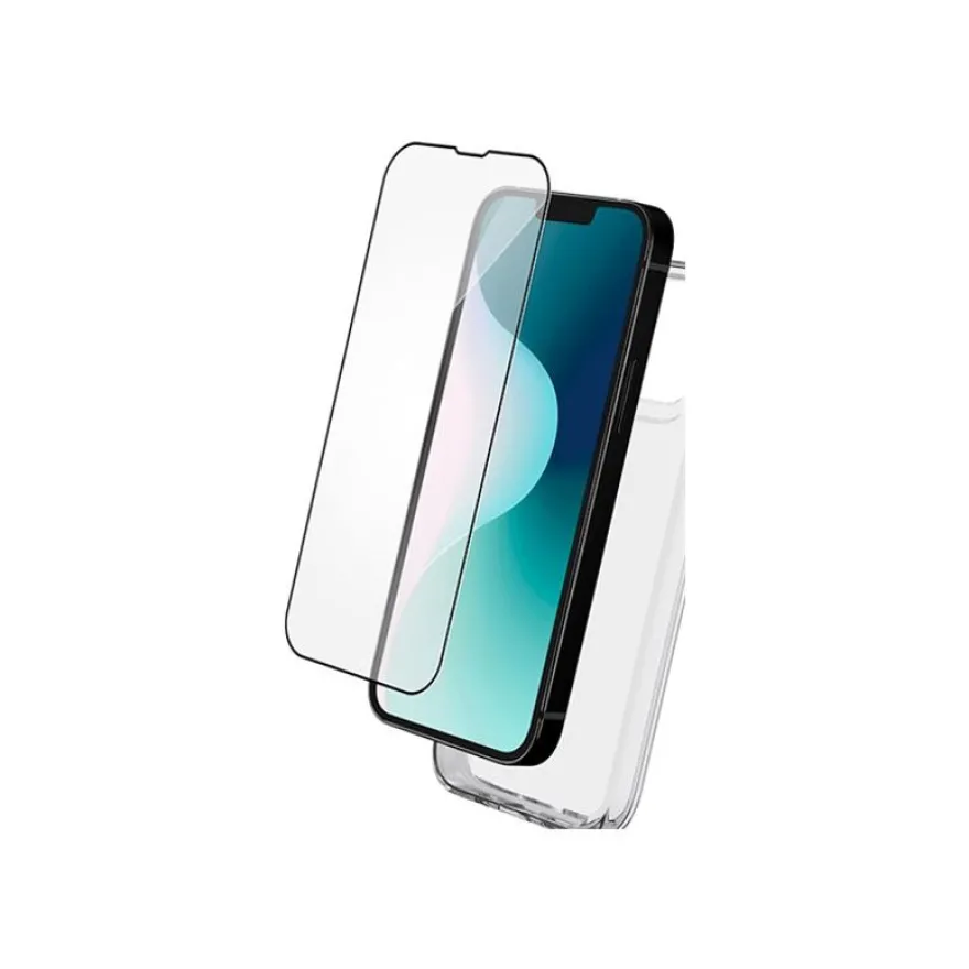 Bigben Connected - Pack coque de protection + protection d'écran verre trempé pour Apple iPhone 16 Pro - transparent