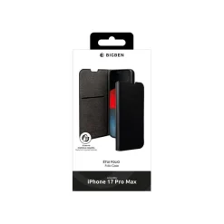 BIGBEN Connected - Étui à rabat pour iPhone 17 Pro Max - noir