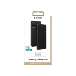 Bigben Connected Folio Stand - Etui de protection pour Samsung A02S - noir